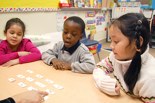 Group activity in classroom