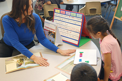 Teacher and students in classroom